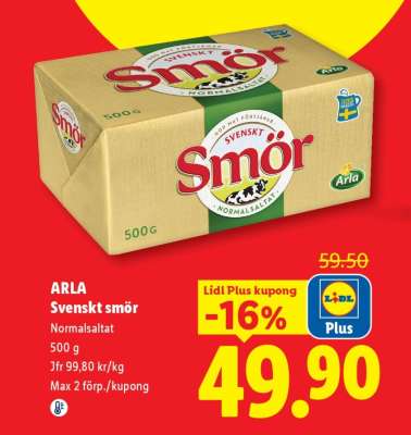 Arla svenskt smör