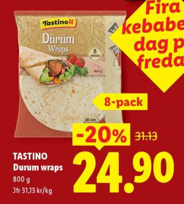 TASTINO Durum wraps
