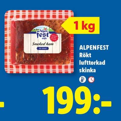 ALPENFEST Rökt lufttorkad skinka