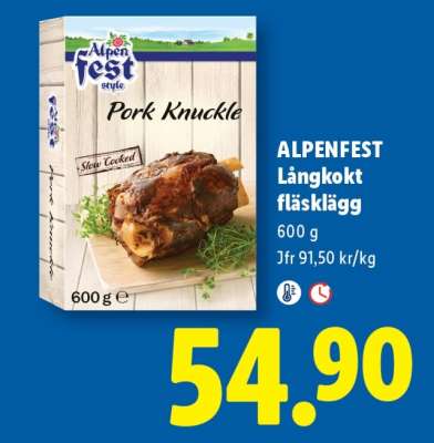 ALPENFEST Långkokt fläsklägg
