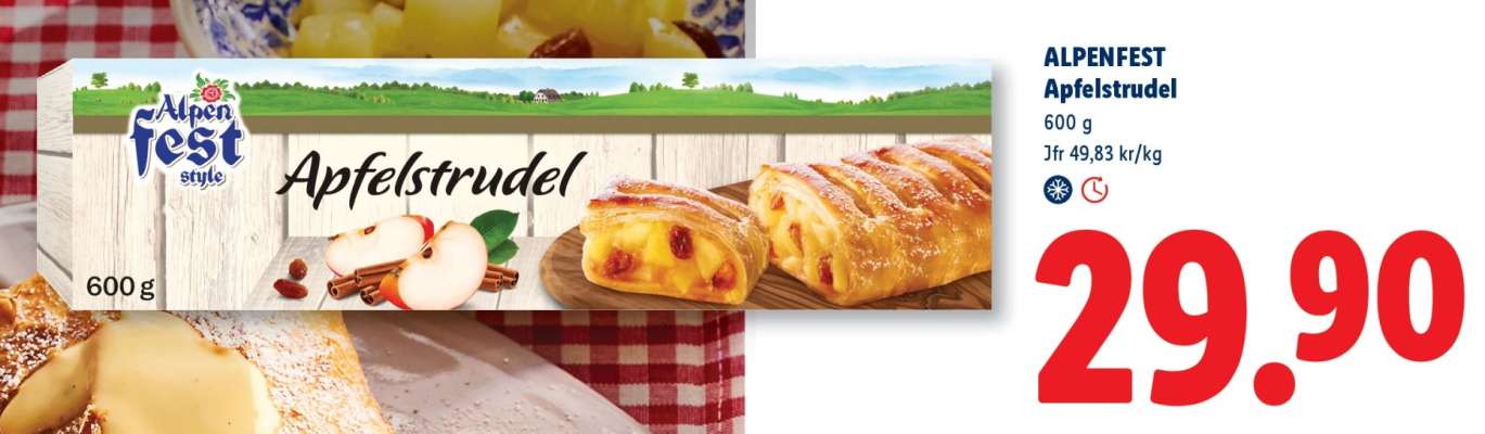 Alpenfest Apfelstrudel