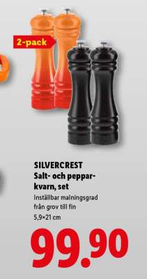 SILVERCREST Salt- och pepparkvarn, set