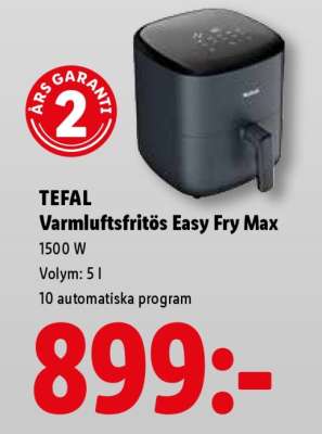 TEFAL Varmluftsfritös Easy Fry Max