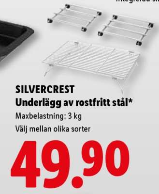 SILVERCREST Underlägg av rostfritt stål