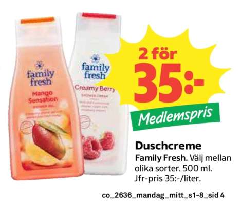 Duschcrème Family Fresh