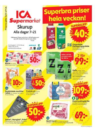 ICA reklamblad - 31/8 2026 - 6/9 2026.