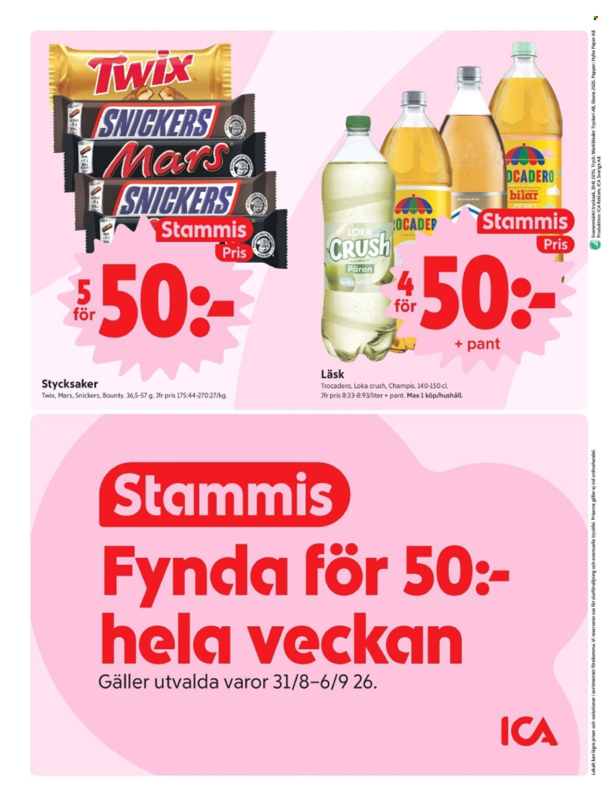ICA reklamblad - 31/8 2026 - 6/9 2026. Sida 12