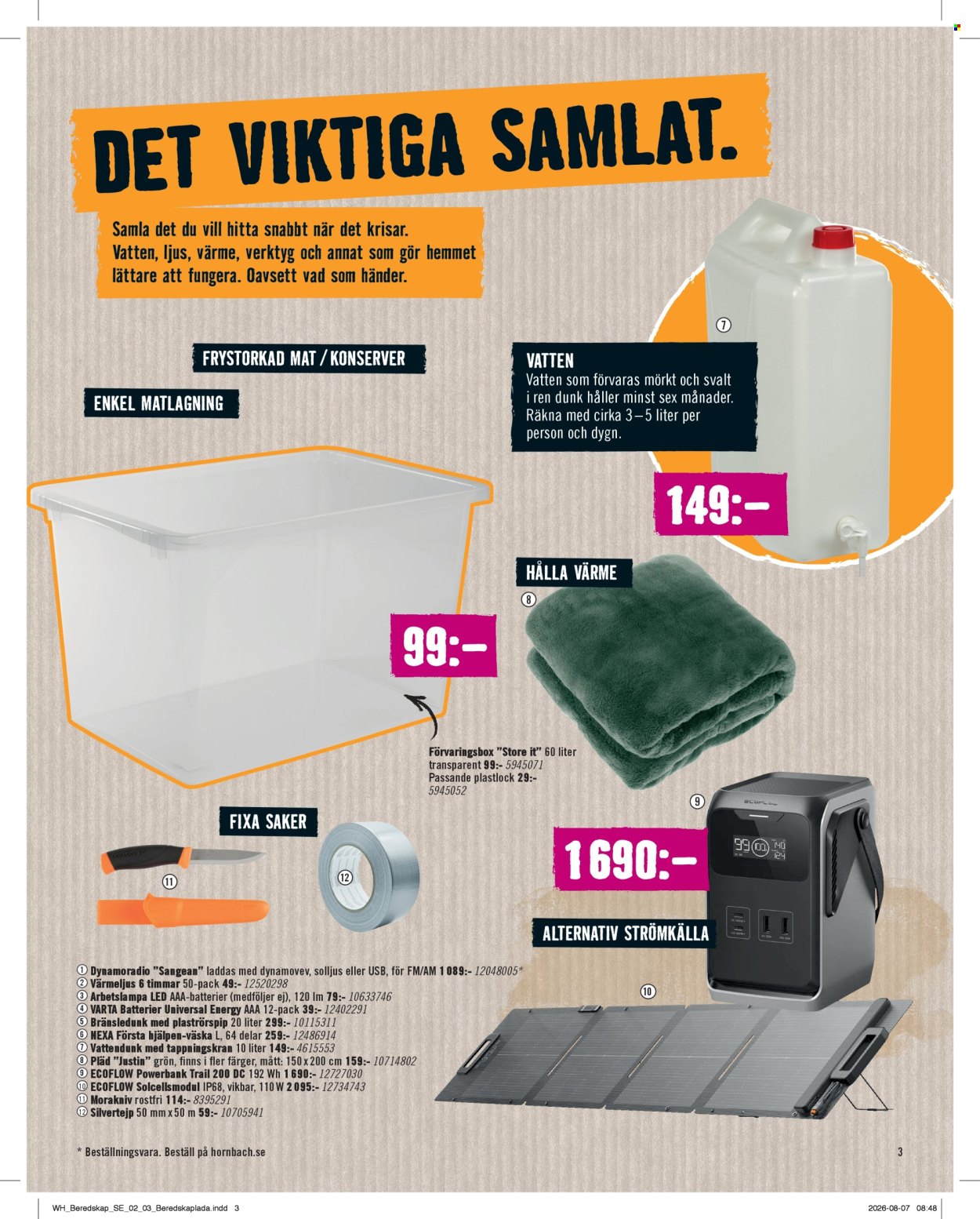 Hornbach reklamblad - 1/9 2026 - 30/9 2026. Sida 3