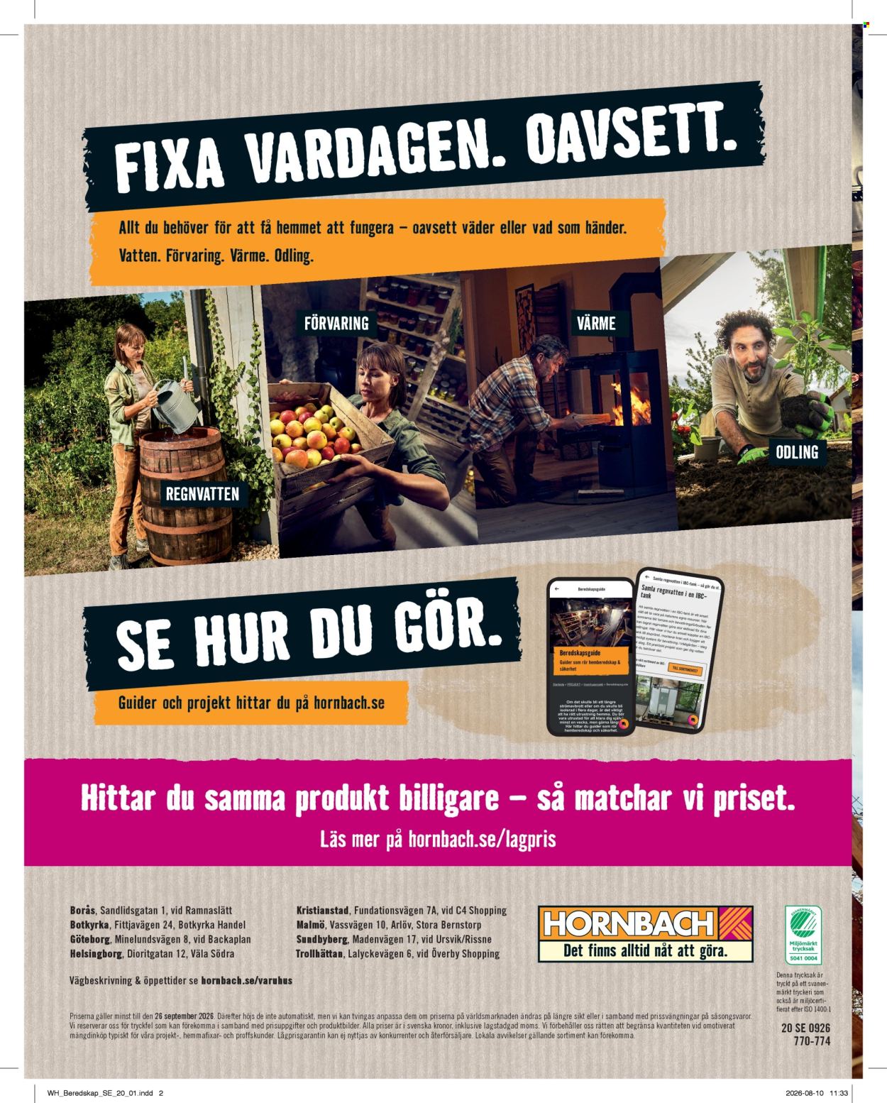 Hornbach reklamblad - 1/9 2026 - 30/9 2026. Sida 20