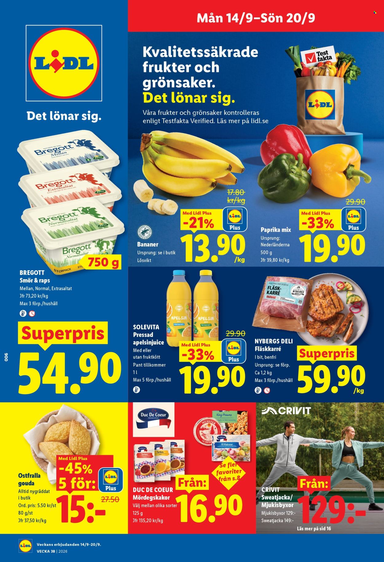 Lidl reklamblad - 14/9 2026 - 20/9 2026. Sida 1
