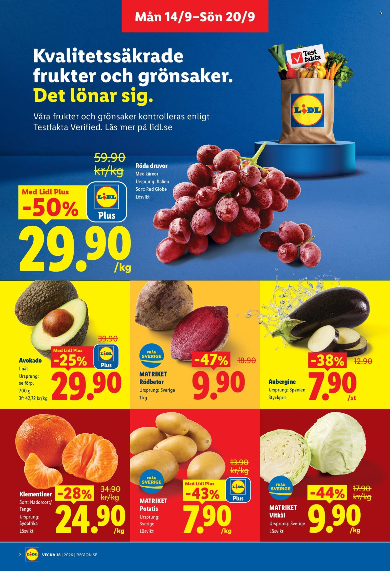 Lidl reklamblad - 14/9 2026 - 20/9 2026. Sida 2