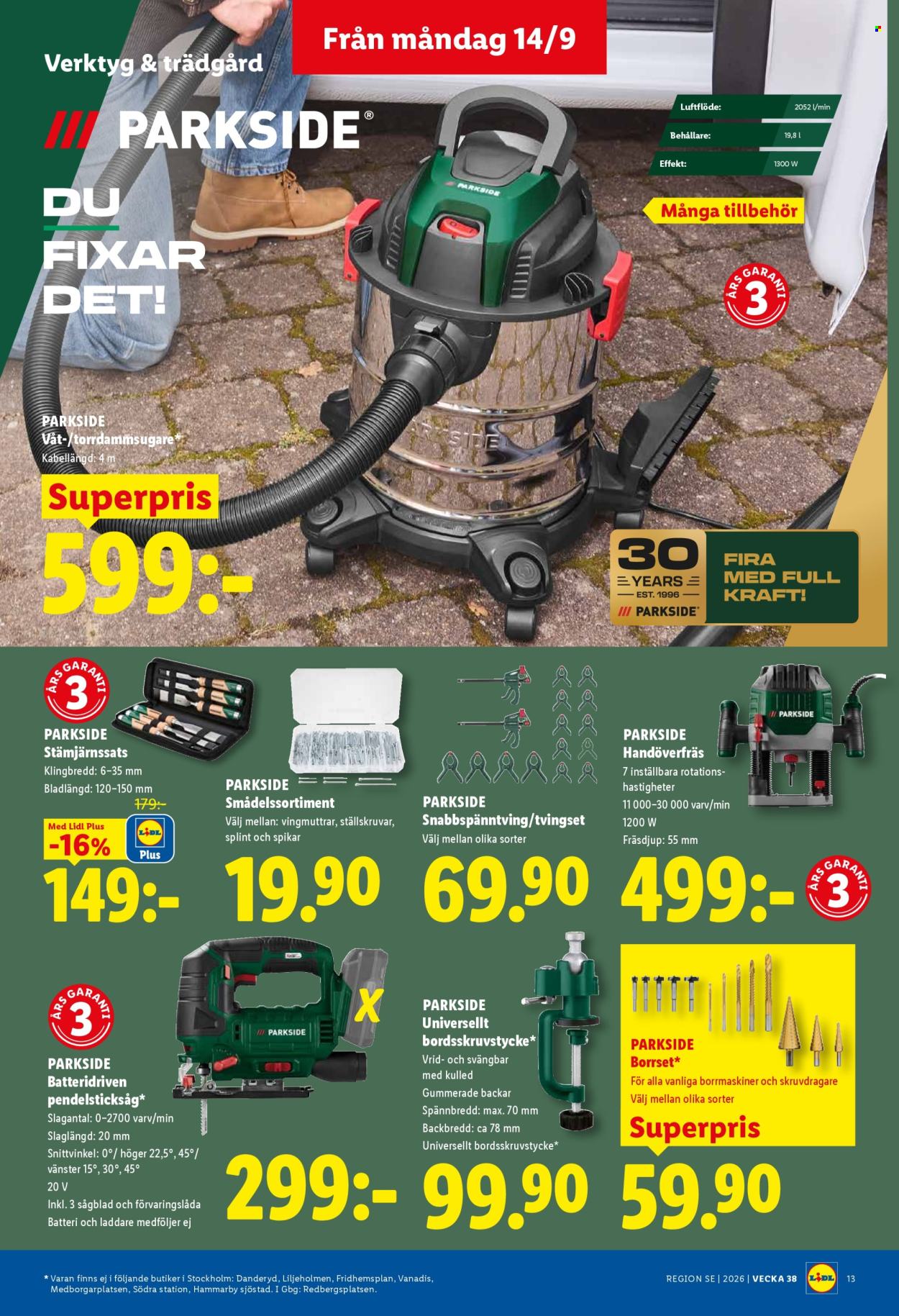 Lidl reklamblad - 14/9 2026 - 20/9 2026. Sida 15