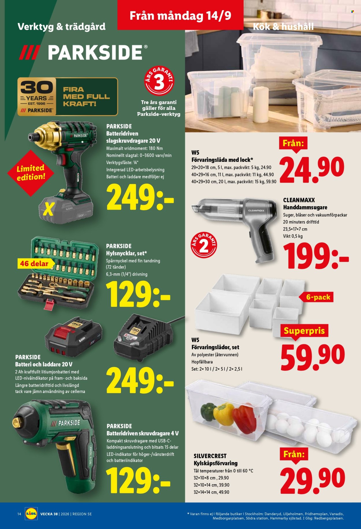 Lidl reklamblad - 14/9 2026 - 20/9 2026. Sida 16