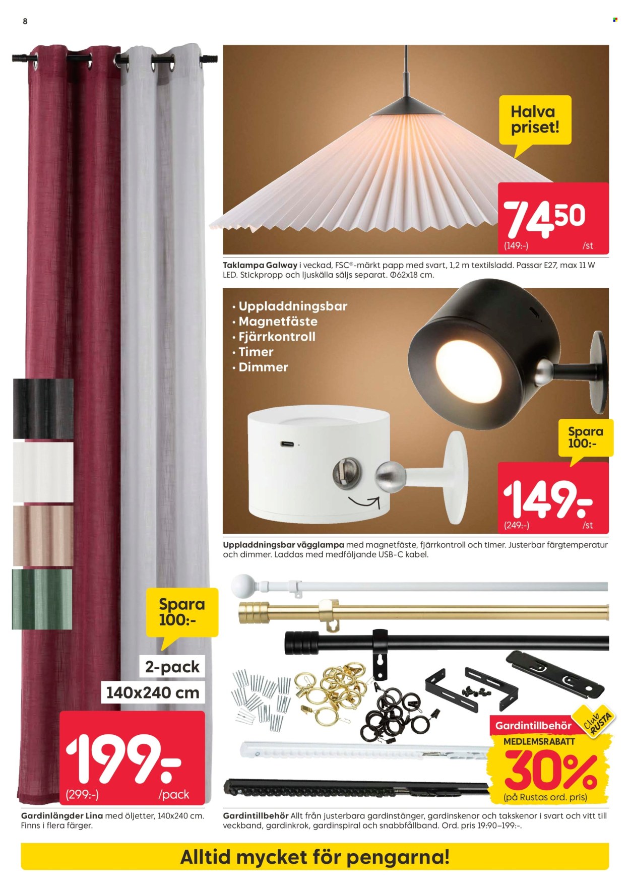 Rusta reklamblad - 7/9 2026 - 13/9 2026. Sida 8
