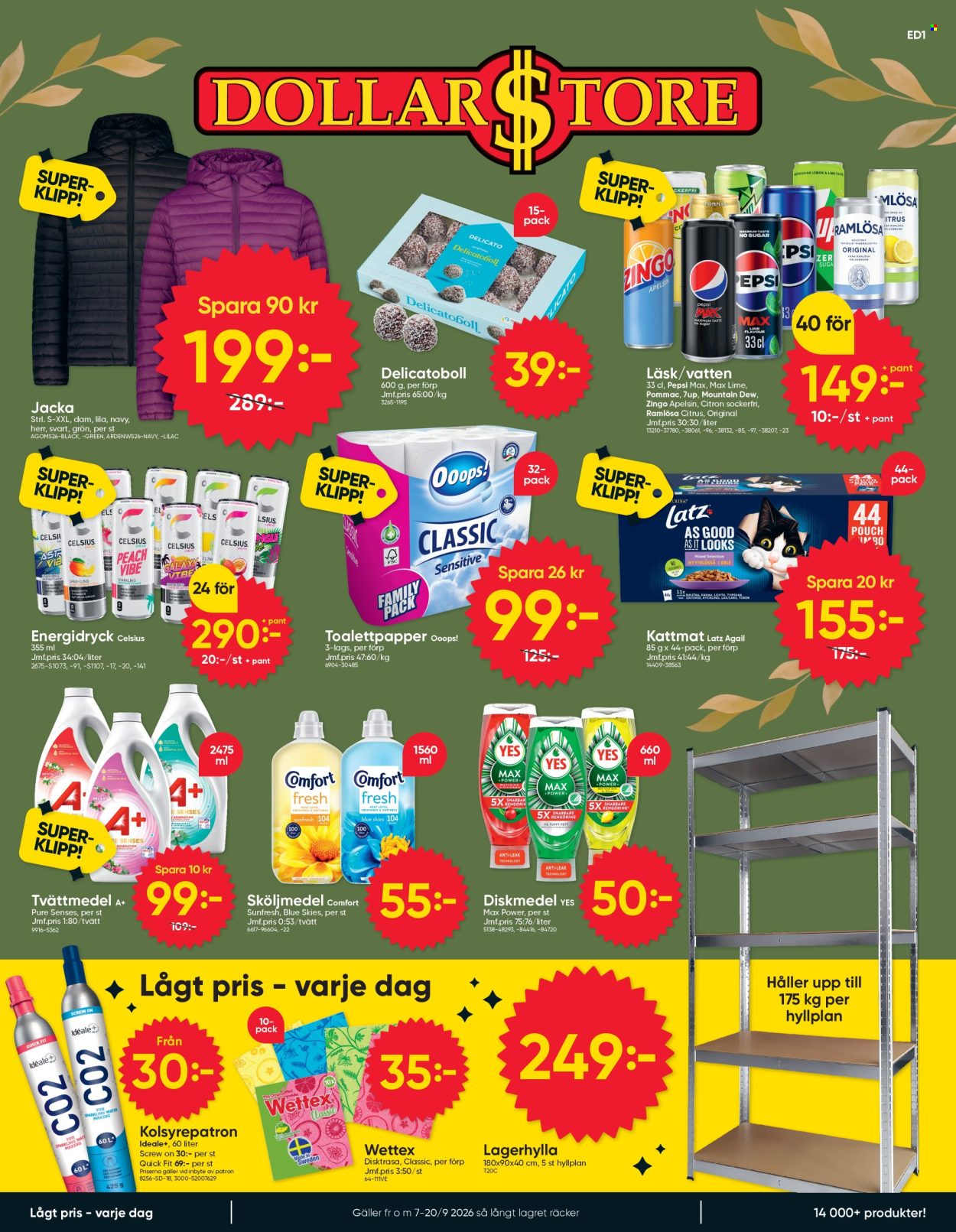 DollarStore reklamblad - 7/9 2026 - 20/9 2026. Sida 1