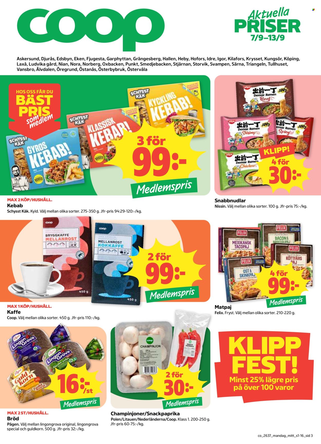 Coop reklamblad - 7/9 2026 - 13/9 2026. Sida 3