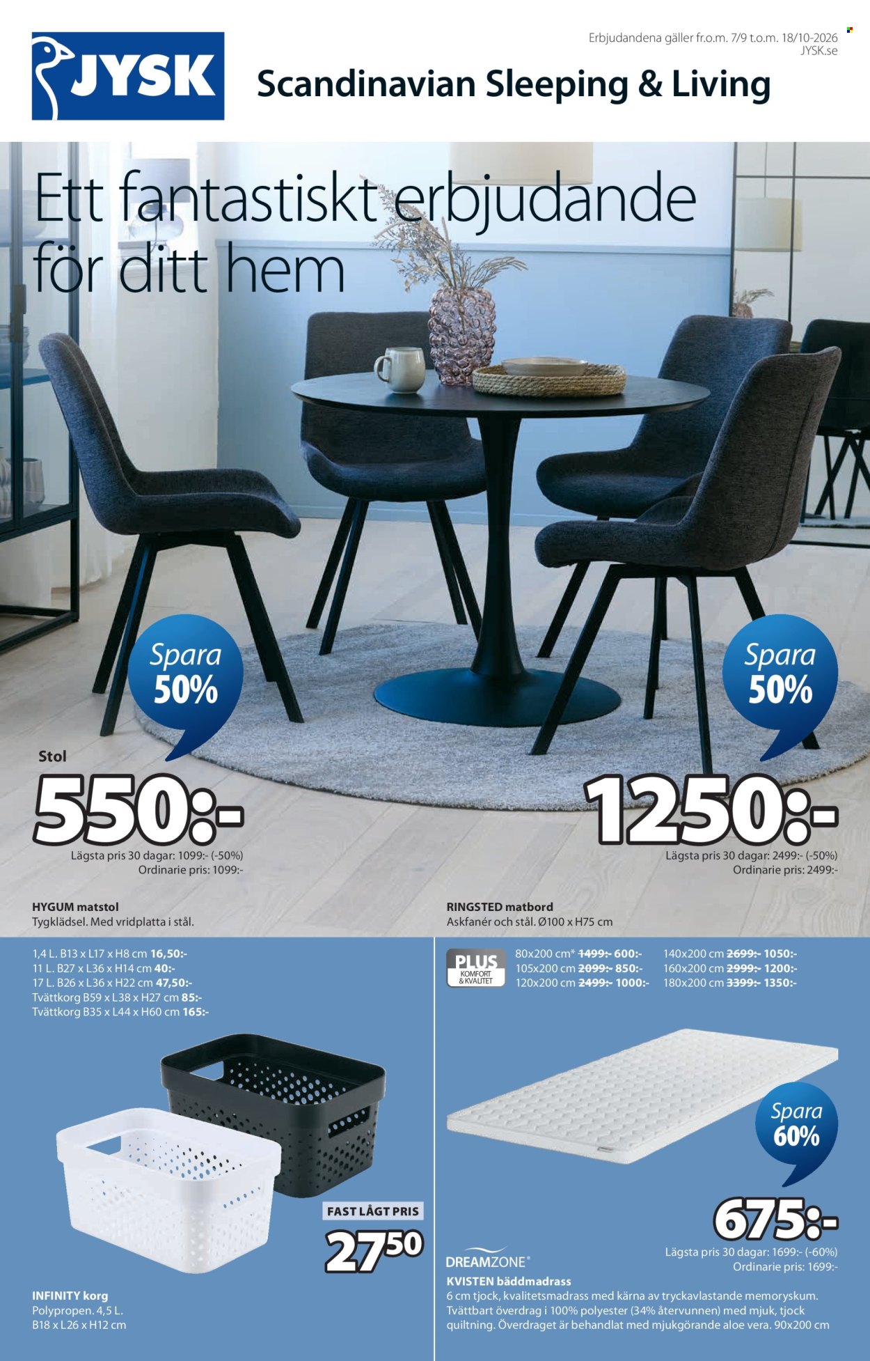 JYSK reklamblad - 7/9 2026 - 19/10 2026. Sida 2