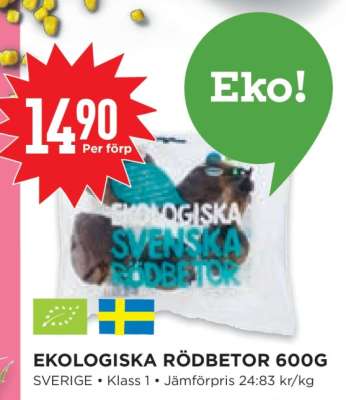 EKOLIGISKA RÖDBETOR 600G