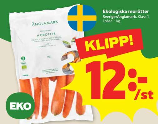 Ekologiska Morötter