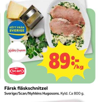 FÄRSK FLÄSKSCHNITZEL