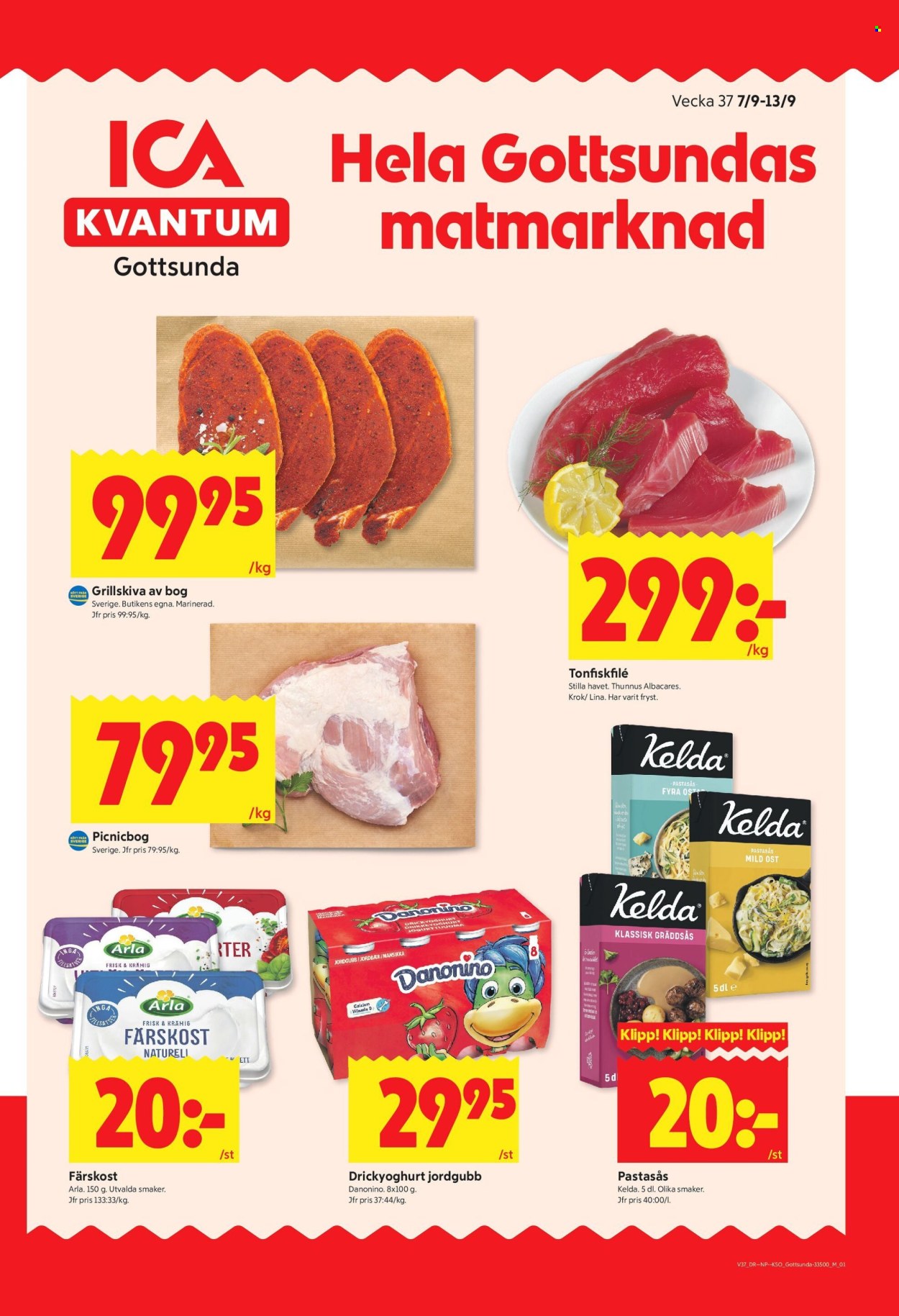 ICA reklamblad - 7/9 2026 - 13/9 2026. Sida 1