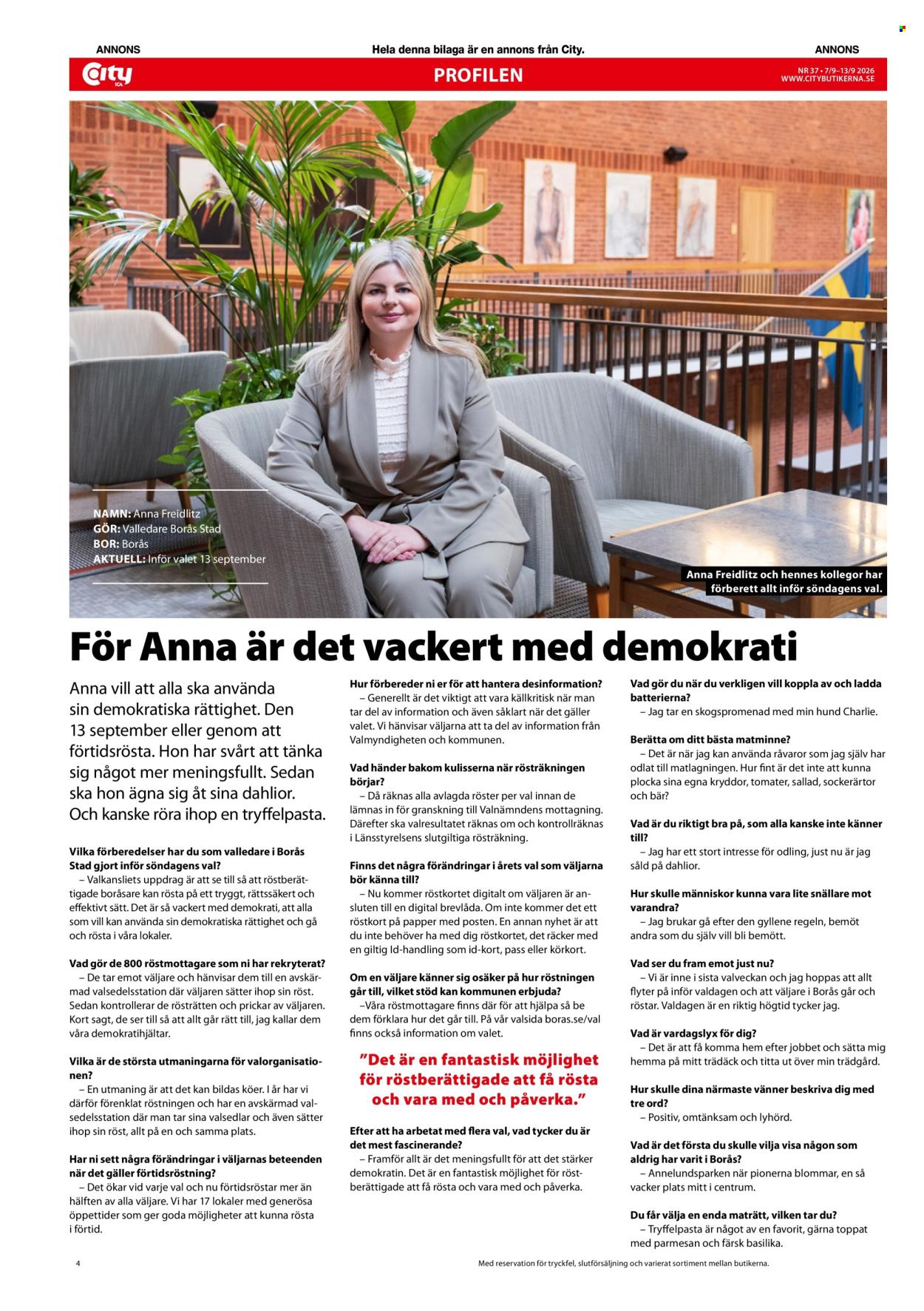 ICA reklamblad - 7/9 2026 - 13/9 2026. Sida 4