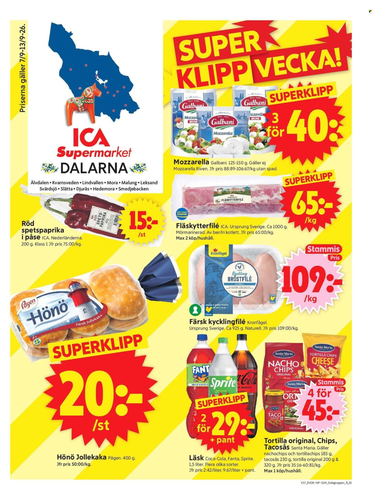 ICA reklamblad - 7/9 2026 - 13/9 2026. Sida 1