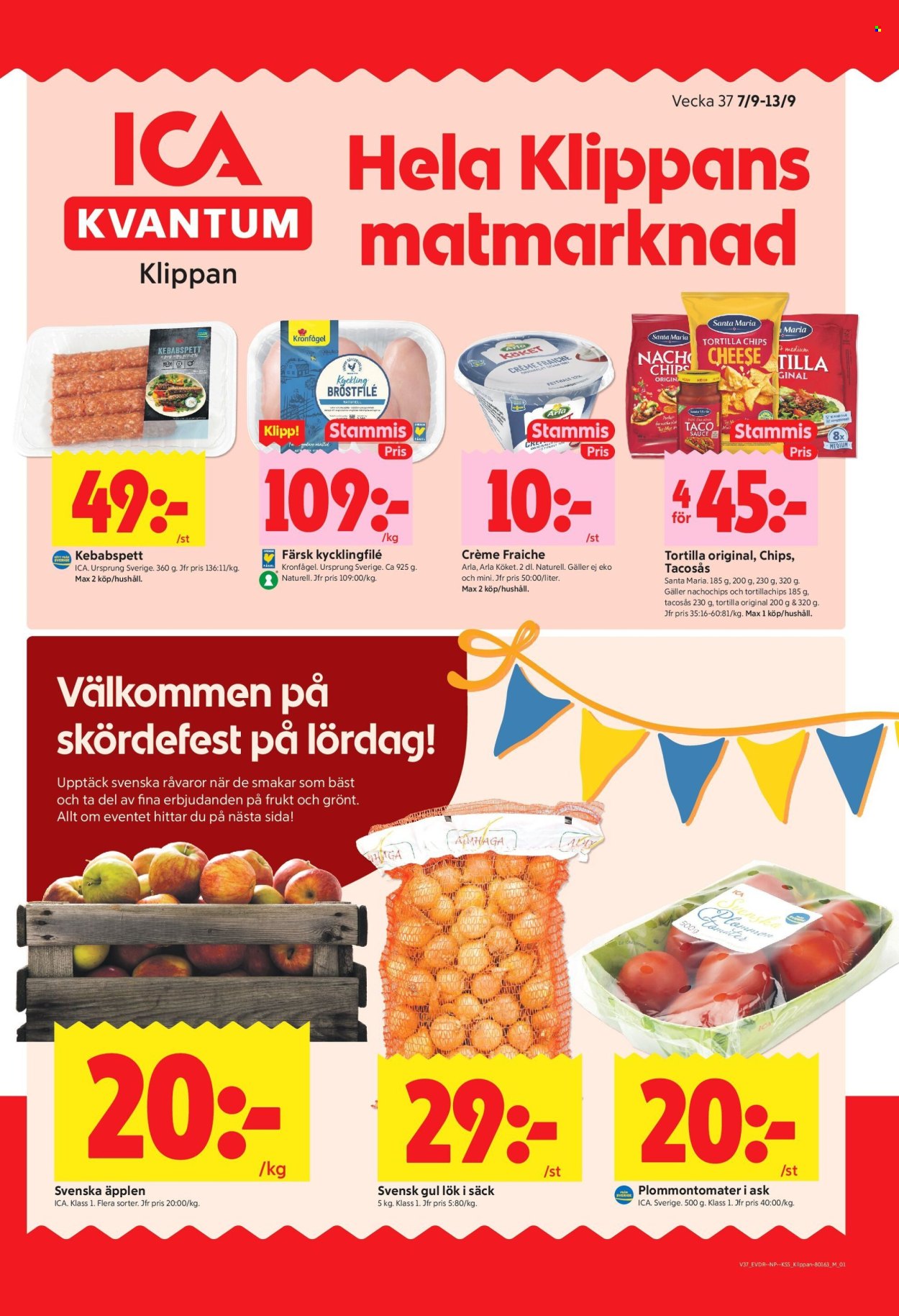 ICA reklamblad - 7/9 2026 - 13/9 2026. Sida 1