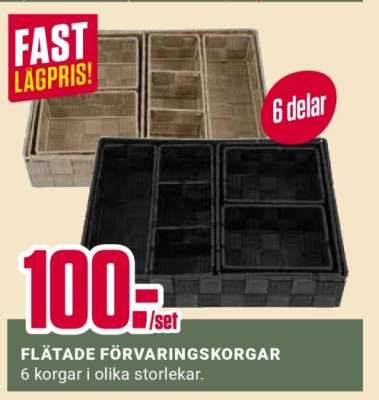 FLÄTADE FÖRVARINGSKORGAR