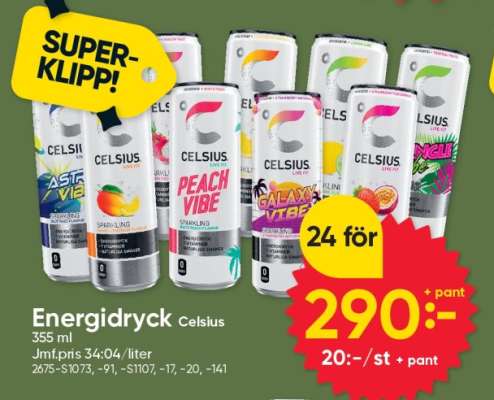 Energidryck Celsius