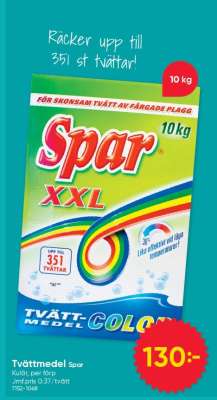 Tvättmedel Spar