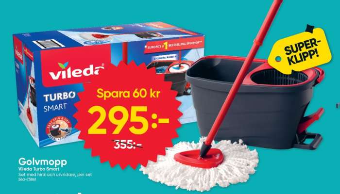 Golvmopp Vileda Turbo Smart