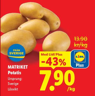 Matriket Potatis