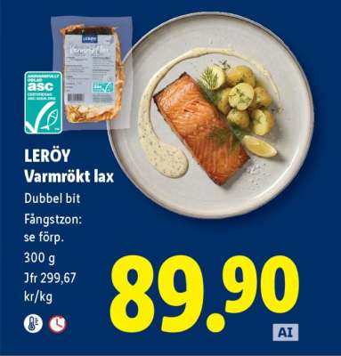 LERÖY Varmrökt lax