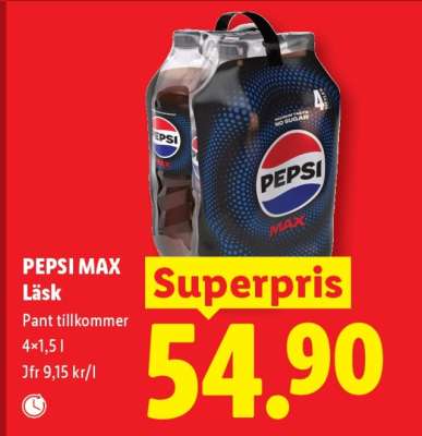 PEPSI MAX LÄSK