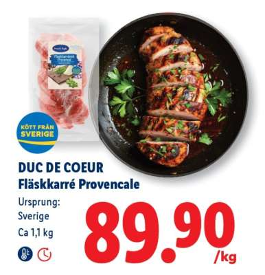 DUC DE COEUR Fläskkarré Provencale