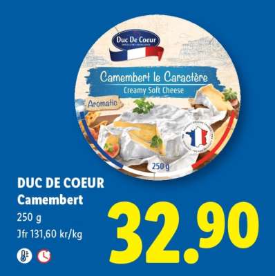 DUC DE COEUR Camembert