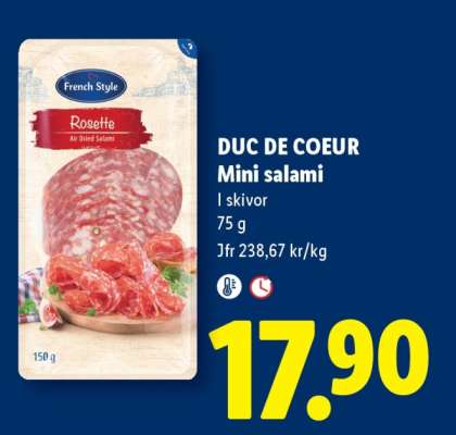 DUC DE COEUR Mini salami