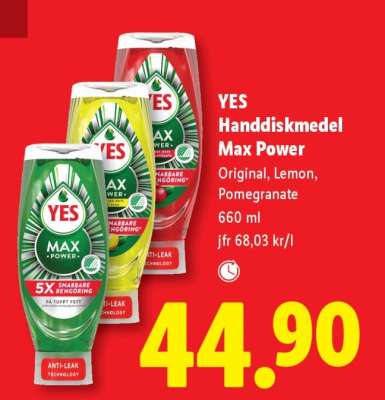 YES Handdiskmedel Max Power