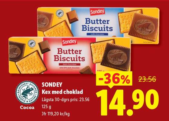 Sondey Kex med choklad