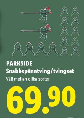 PARKSIDE Snabbspänntving/tvingset