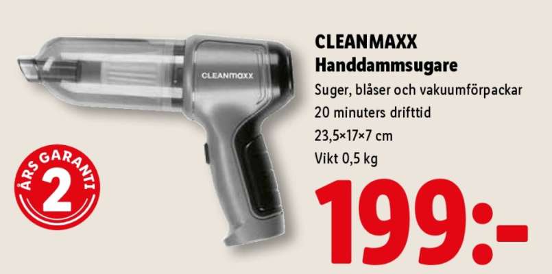 CLEANMAXX Handdammsugare