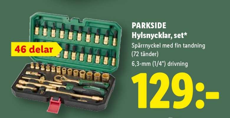 PARKSIDE Hylsnycklar, set