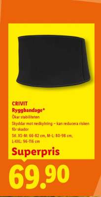 CRIVIT Ryggbandage