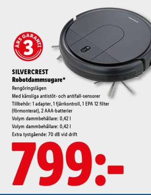 SILVERCREST Robotdammsugare
