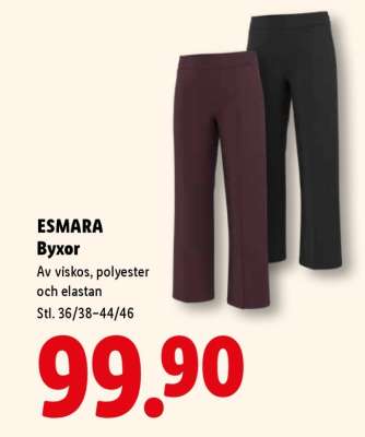 esmara Byxor