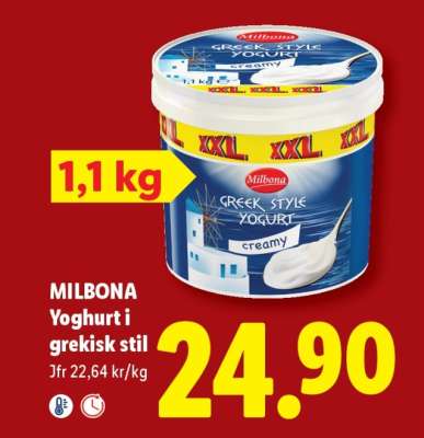MILBONA Yoghurt i grekisk stil