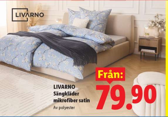 LIVARNO Sängkläder mikrofiber satin