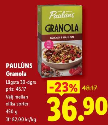 Pauluns Granola