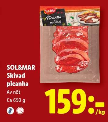 SOL&MAR Skivad picanha